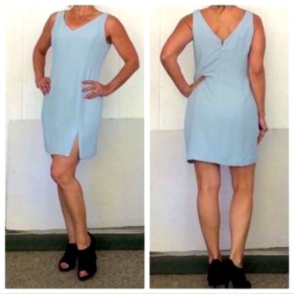 Hugo Buscati Light Blue Tank Mini Dress 12P